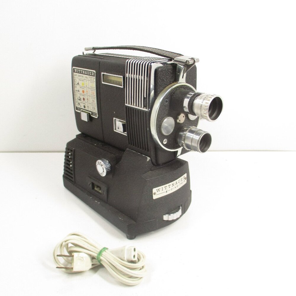 Vintage Wittnauer WD 400 8mm Cine Twin Movie Camera Projector Made in USA